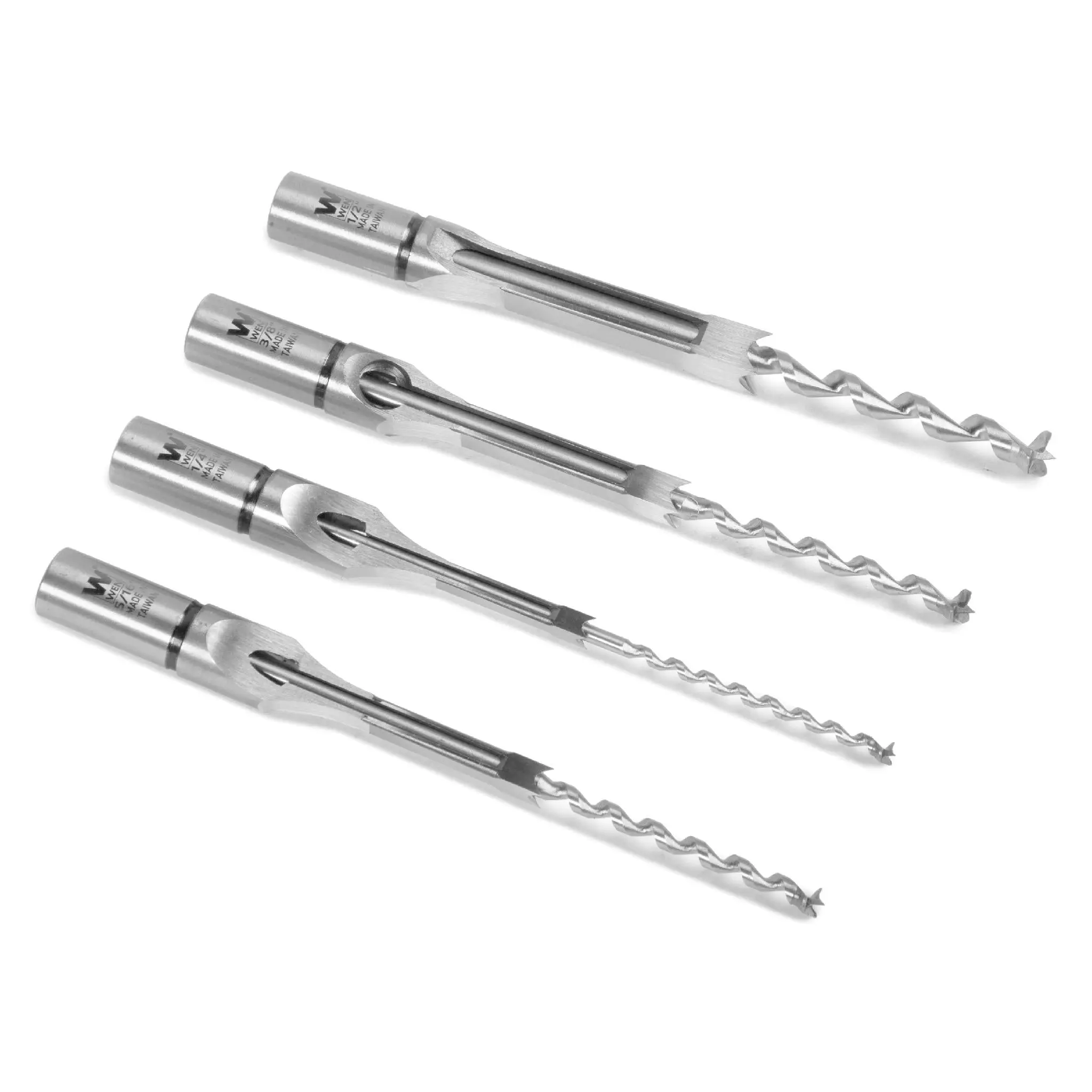 WEN CH4314M 4-Piece Premium Mortising Chisel Set, Woodworking Tools for Home Craft Projects, 1/4-Inch