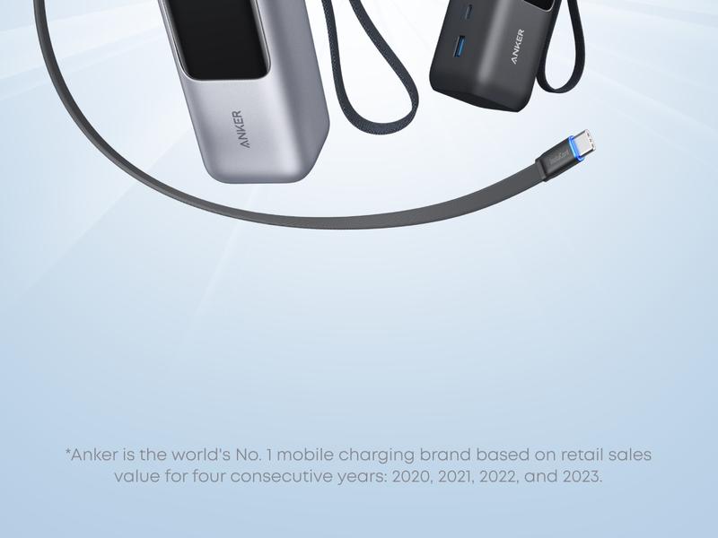 [Live Only]Anker Nano Power Bank, 10,000mAh Portable Charger and Anker 140W Laptop Charger, 4-Port Multi-Device Charging and ANKER 25000mAh 165W USB-C Power Bank