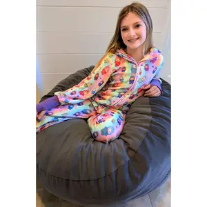 Girls Fuzzy Doll Plush Onesie