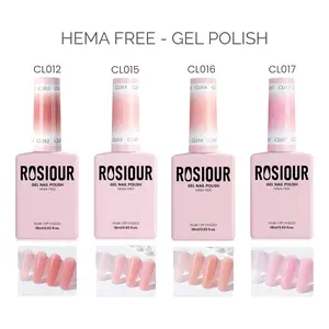 ROSIOUR Jelly Gel Polish | 18ml Each | HEMA-Free | Blushing collection | For French Tips, Nail Art, DIY Manicures, GEL Nails At Home