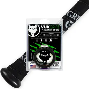 VukGripz Legacy Bat Grip Tape - Grippy (Not Sticky) for Sweat, Rain & Heat | USA Made