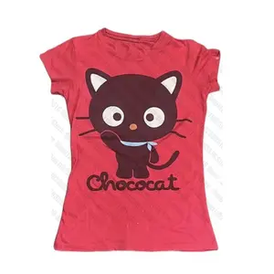 Women's T-shirts Graphic Tees Y2k Top 90s Clothes Vintage Kawaii Female Clothing Emo Harajuku 2000s Tops Gothic Kpop Anime Girl