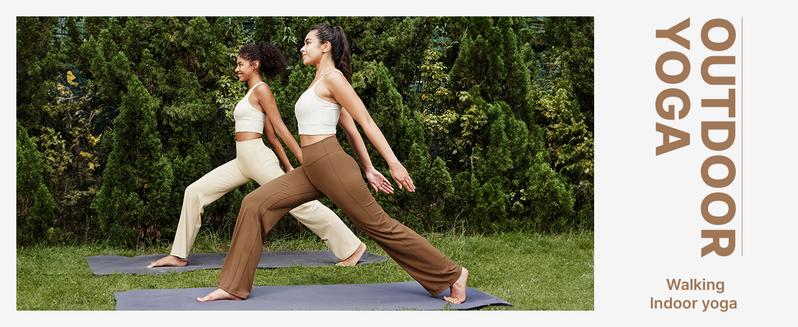 G4Free Barefeel Wide Leg Pants for Women High Waisted Loose Casual Dress Work Yoga Pants Seamless Naked Feeling Soft Fabric Fitting Womenswear Trouser Baggy Bottom Comfort Wideleg