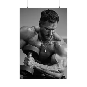 [UNFRAMED POSTER] Chris Bumstead "Daddy CBUM" Thavage Mr. Olympia Champion CBUM Posing Premium Poster