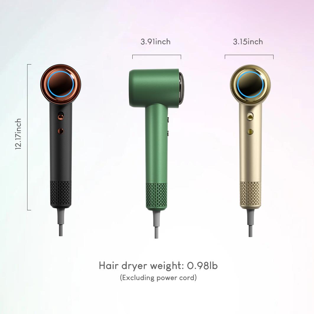 【Spring Glow Up】Tideway H11 High-Speed Hair Dryer, Intelligent Temperature Control w/ Hair & Scalp Care Plasma Ionic Technology & Self Cleaning Blower, No Static Electricity & Frizz, Perfect Present for Men Women Friend Family Gift