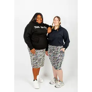 Neón Zebra Straight Skirt
