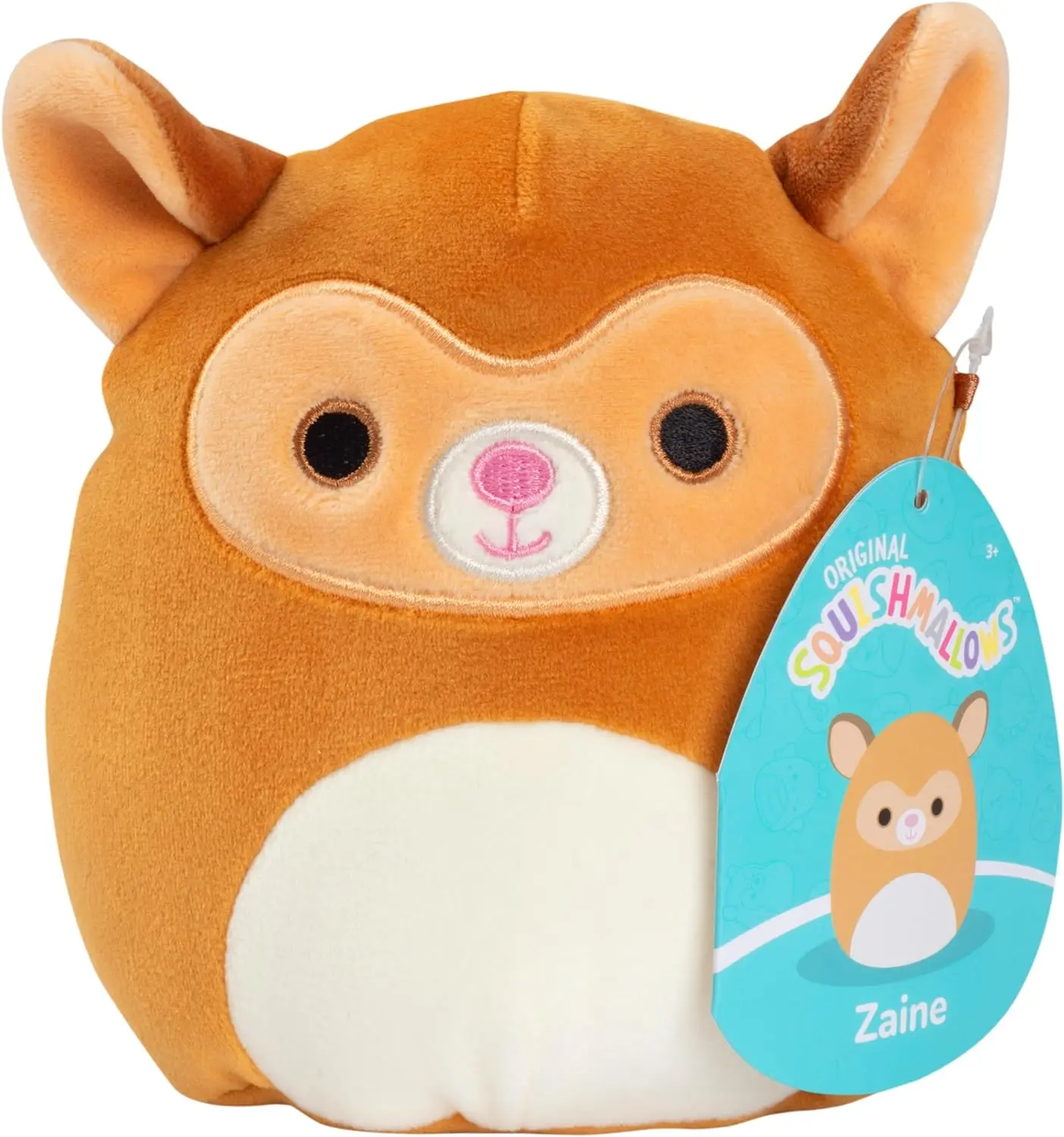Squishmallows Original 5-Inch Zaine The Tarsier - Official Jazwares Plush - Collectible Soft & Squishy Mini Stuffed Animal Toy - Add to Your Squad - Gift for Kids, Girls & Boys