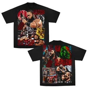 Jacob Fatu - The Samoan Werewolf WWE Wrestling Premium Cotton T-Shirt, Jacob Fatu Wrestling Fan Gift, SmackDown Graphic Tee Shirt, WWE Fan Shirt