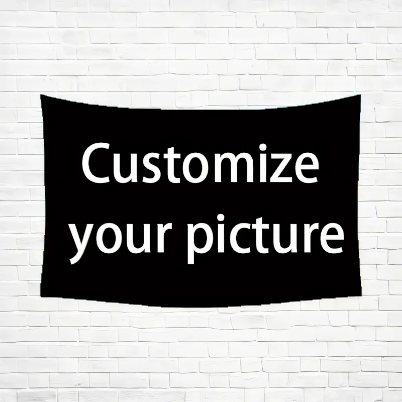 Customized Linen-Like Flags  Ballproof Personalized Letters Design, Durable Non-Fading Home Decor Tapestries for Garden-Terrace Wall Decor, Multi-Size Beach Towel Picnic Mat