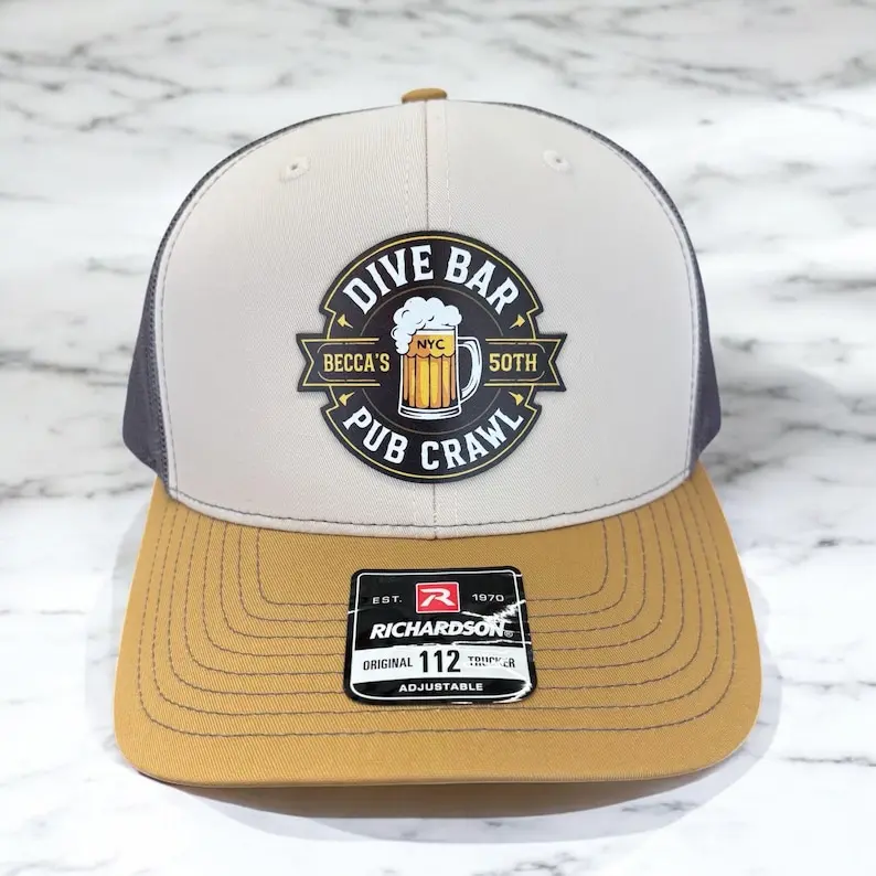 Full Color Custom Logo Trucker Hat, Personalized Printed Patch Cap, Adjustable Mesh Back Snapback, Custom Graphic Hat for Men & Women