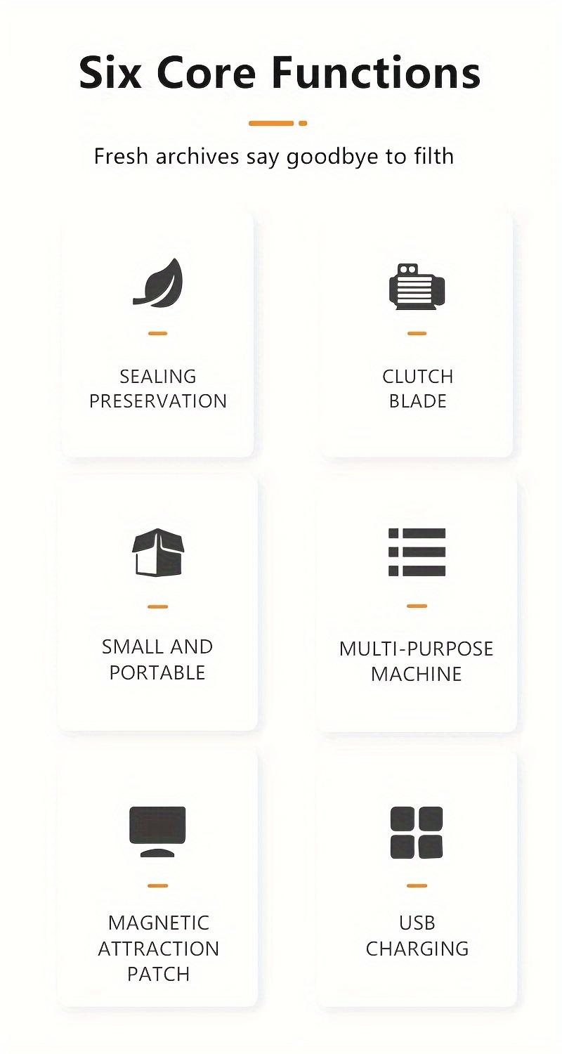 Mini snack bag sealing machine,2 in 1 heat USB rechargeable snack bag selaer,plastic Electric bag sealers, keep food fresh. Portable Sealer Picnics