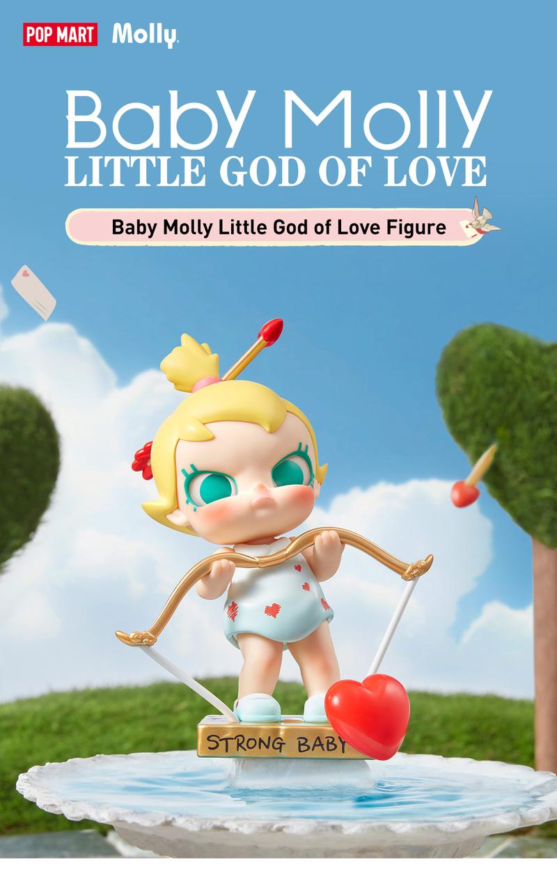 POP MART Baby Molly Little God of Love Figure, Collectible Toys, Valentine’s Day Gifts