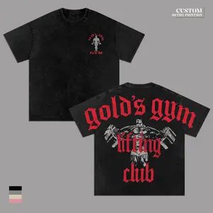 Limited Gold’s Gym Bodybuilding Vintage Washed T-Shirt – Oversized Pump Cover Workout Tee, Heavyweight Cotton Muscle Training Sleeveless Shirt, Gym Fitness Streetwear Outfit for Men, Gift for Lifters