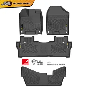 Floor Mats Liners TPE Fit for 16-22 Honda Pilot All Weather Waterproof Car Guard Car Mats