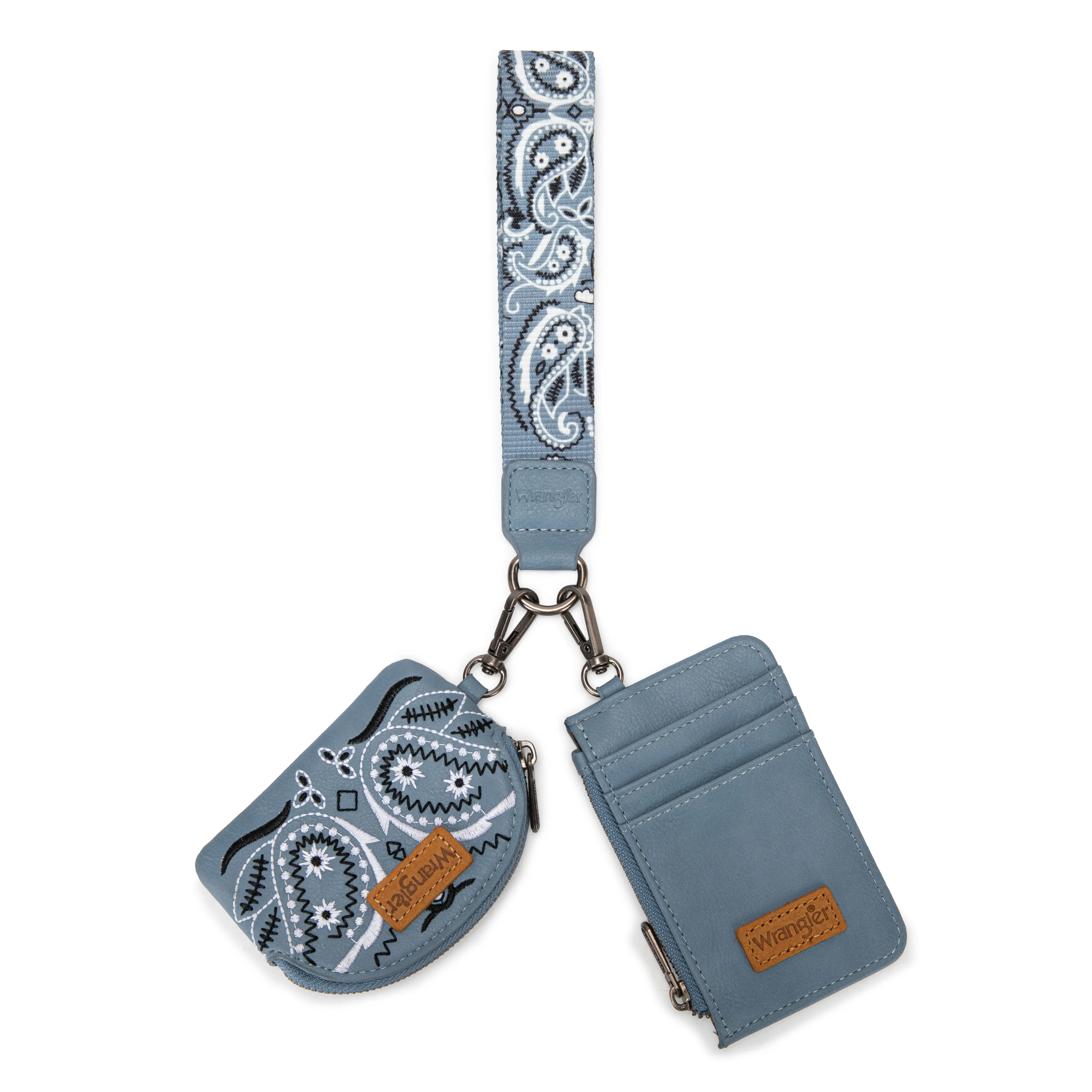 Wrangler Bandana Paisley Print Keychain Wallet for Women