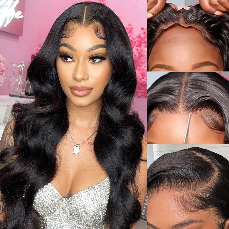 Bling Hair Body Wave 13X4 Lace Front Drawstring Wigs Human Hair Easy To Wear 13x6 Glueless Wig Human Hair Pre Plucked Pre Cut Pre Everything Frontal Wig Beginners Friendly 180% Density #TikTokShopBlackFriday
