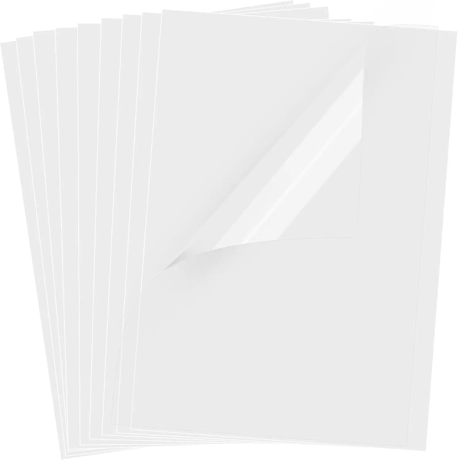 30 Sheets Transparency Film Paper, 8.5X11 Inches Transparent Film for Ink Jet Printer, 100% Transparencies Printing Transparent Film Sheets for Overhead Projector, Silk Screen Printing UOKHO