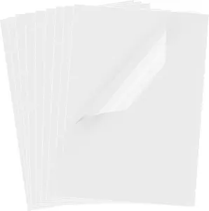 30 Sheets Transparency Film Paper, 8.5X11 Inches Transparent Film for Ink Jet Printer, 100% Transparencies Printing Transparent Film Sheets for Overhead Projector, Silk Screen Printing UOKHO