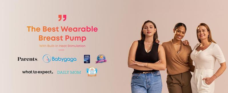 【Exclusive Bundle】eufy S1&S1 Pro Heated Wearable Breast Pump, Hands-Free Breast Pump with Industry-Leading HeatFlow Tech, App-Controlled OptiRhythm, Hospital-Grade Suction, Leakproof, Slim and Ultra-Quiet for in-Bra Use
