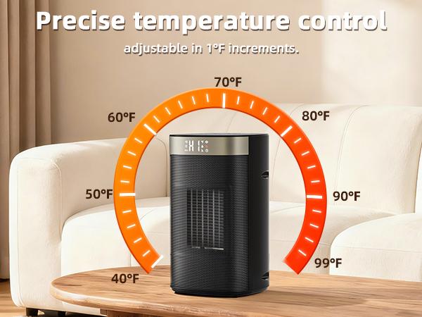 Space Heater 1500W, Fast Heating & Energy Saving Portable Electric Heater with Remote for Indoor Use, 5 Modes Adjustable Thermostat 24H Timer, Safe Quiet for Bedroom Office Home Use Space Heater 1500W, Fast Heating & Energy Saving Portable Electric Heater with Remote for Indoor Use, 5 Modes Adjustable Thermostat 24H Timer, Safe Quiet for Bedroom Office Home Use