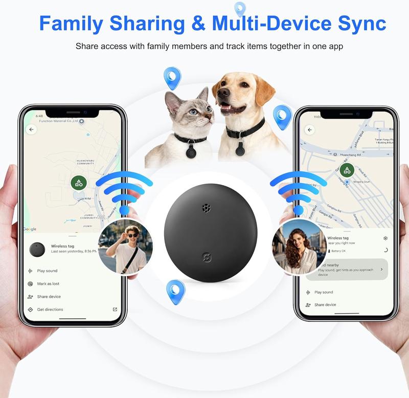 GPS Tracker for Car,Mini Trackers Device with Weatherproof Magnetic Case- No Monthly Fee - Best Hidden GPS Tracker - Global Coverage Locator, Anti-lost Device,Works with Apple Find Me (iOS only)