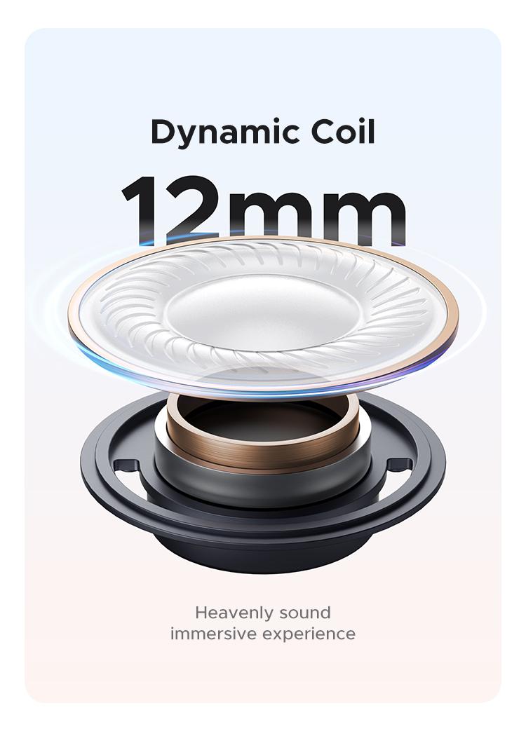 UGREEN S6 Magic Clip-on Design Wireless Earphones, Built-in Mic High-quality Sound Earbuds, with LCD Screen Display, 30H Long Playtime Touch Headphones-TikTokShopBlackFriday ,TikTokShopJumpstartSale