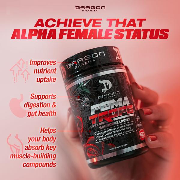 Dragon Pharma Fematrope | Ladies Muscle Growth & Recovery Supplement with 60 Capsules