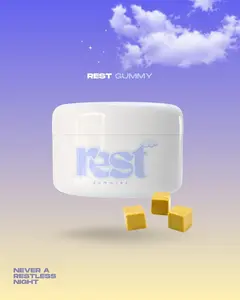 REST Advanced Wellness Sleep & Relaxation Gummies | Plant-Based Calm & Nighttime Support