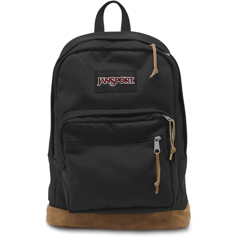 JanSport Right Pack Black Laptop Backpack - Laptop Computer Bag for School, Outdoor Travel, Sports (Gym Bag Accessory).Halloween gift, Cloth, Laptop Compartment
