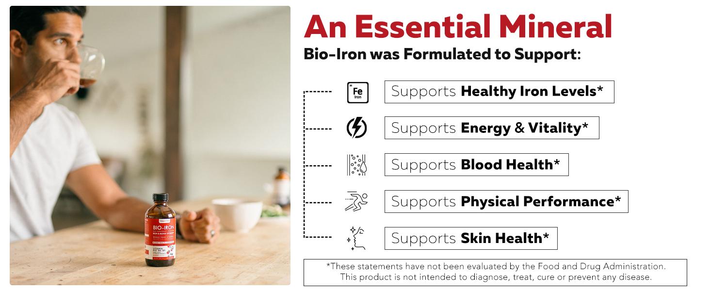Liquid Iron Supplement | Organic Certified Berry Flavor – Boosts Vitamin C Absorption & Supports Healthy Iron Levels with Methyl B12, L-Methylfolate & B6 – 7.6 oz Healthcare Dietary Liquid Iron Supplement | Organic Certified Berry Flavor – Boosts Vitamin C Absorption & Supports Healthy Iron Levels with Methyl B12, L-Methylfolate & B6 – 7.6 oz Healthcare Dietary