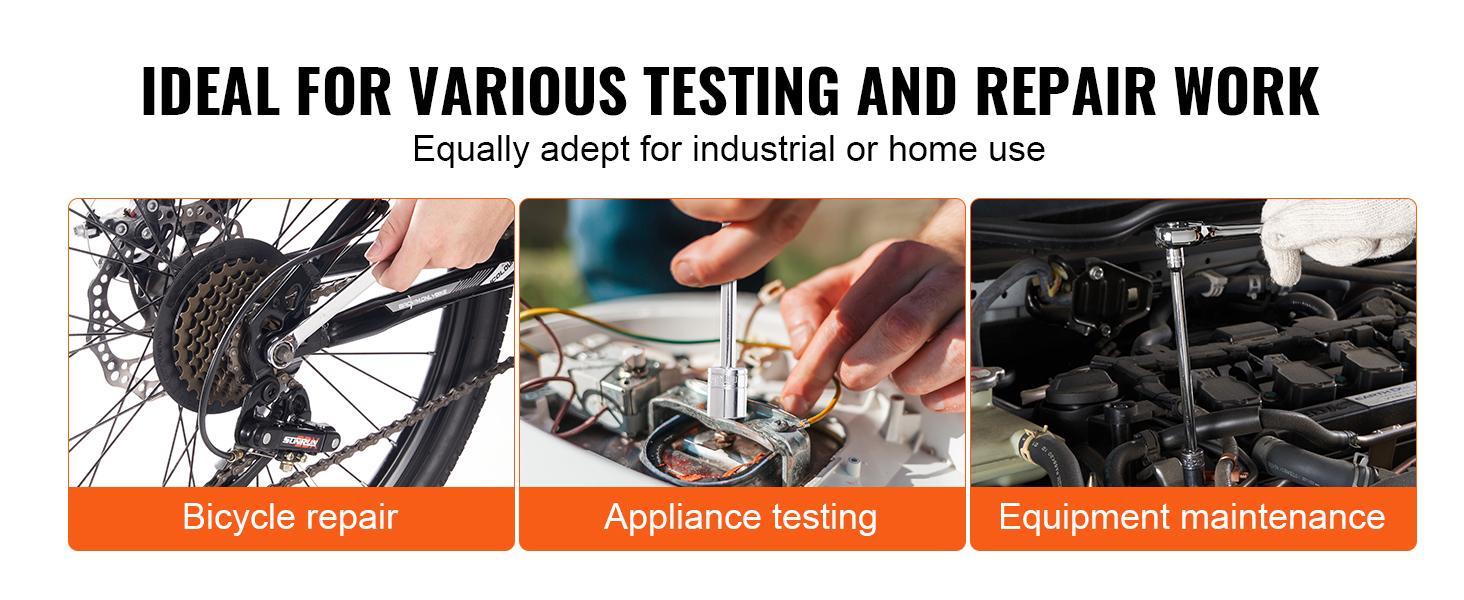 VEVOR Mechanics Tool Set and Socket Set, Various specifications, 1/4" 3/8" 1/2 Drive Deep and Standard Sockets, 145/205/450 Pcs SAE and Metric Mechanic Tool Kit with Bits, Combination Wrench, Hex Wrenches, Accessories, Storage Case VEVOR Mechanics Tool Set and Socket Set, Various specifications, 1/4" 3/8" 1/2 Drive Deep and Standard Sockets, 145/205/450 Pcs SAE and Metric Mechanic Tool Kit with Bits, Combination Wrench, Hex Wrenches, Accessories, Storage Case