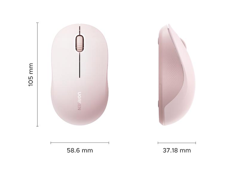 UGREEN  Wireless Bluetooth Mouse Laptop Mice Portable(BT5.0 and USB 2.4G) Dual Mode Connection Silent Slim Computer Mouse for Laptop/iPad Tablet/Apple MacBook/PC