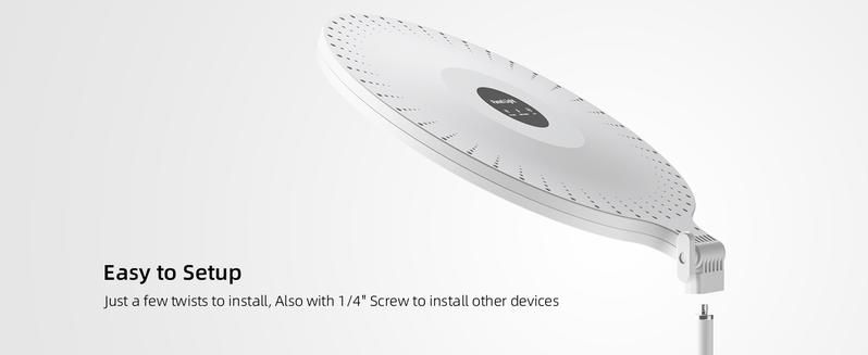 (Valentine's Deal) Weilisi Desk Ring Light with Stand - 10.5'' Desktop Ring Light with Phone Holder for Video Recording, Adjustable Desk Lighting for Webcam, Meetings, Live Stream, Home Office