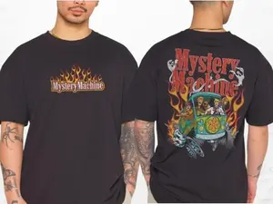 Mystery Machine Scooby-Doo 2D T-Shirt, Nostalgia 2D Print T-Shirt, Cartoon Network Shirt, Gifts for Cartoon Fans #ScoobyDoooo #CartoonNetwork #NostalgiaCore #ScoobyDoo #GraphicTee #StreetwearUS