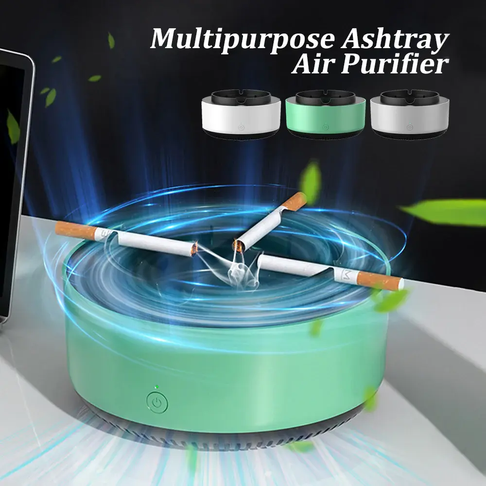 Say goodbye to smoke with our Portable Air Purification Ashtray! 🌀✨ Automatic and practical, this gadget combats odors in your car while keeping it fresh. Perfect for smokers looking for a sleek solution! #AirPurifier #CarGadgets #SmokeRemoval