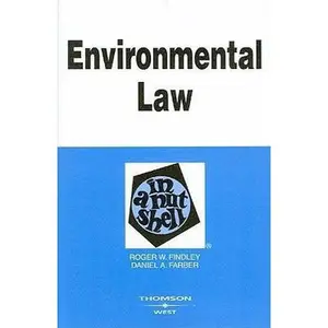 USED-Environmental Law in a Nutshell (Nutshell Series) by Roger W. Findley (Paperback)