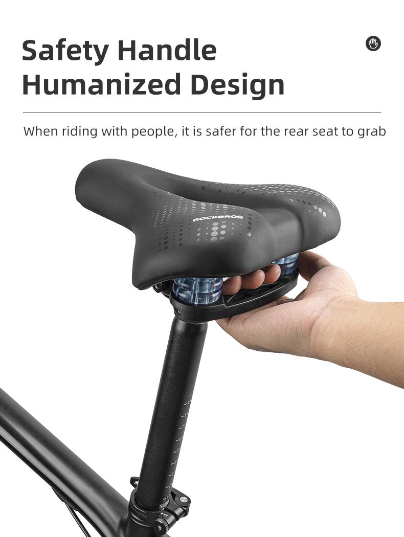 ROCKBROS Comfort Gel Bike Seat Breathable Waterproof Saddle Cruiser/Mountain/Fat Bikes