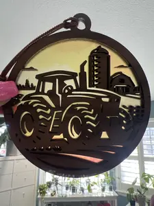 Tractor Suncatcher for Sunny Window