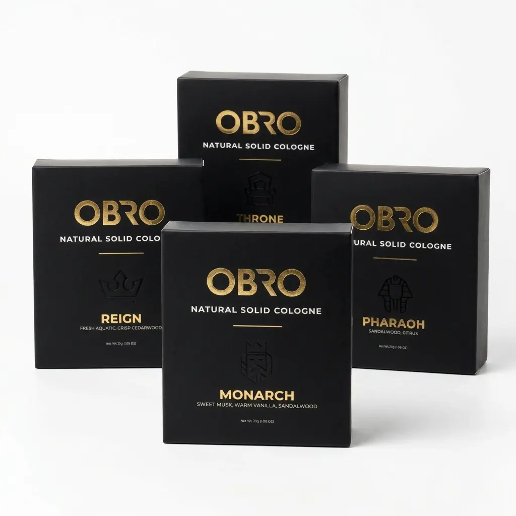 4-Pack Natural Cologne Bundle - Fresh Aquatic, Citrus Sandalwood, Hawaiian Mist Tobacco Leaf, Warm Vanilla Sweet Musk, Cedar - 100% Pure Essential Oils, Contains Neither Synthetic Fragrances - For Adults, Work, Gym Use, Formaldehyde Free
