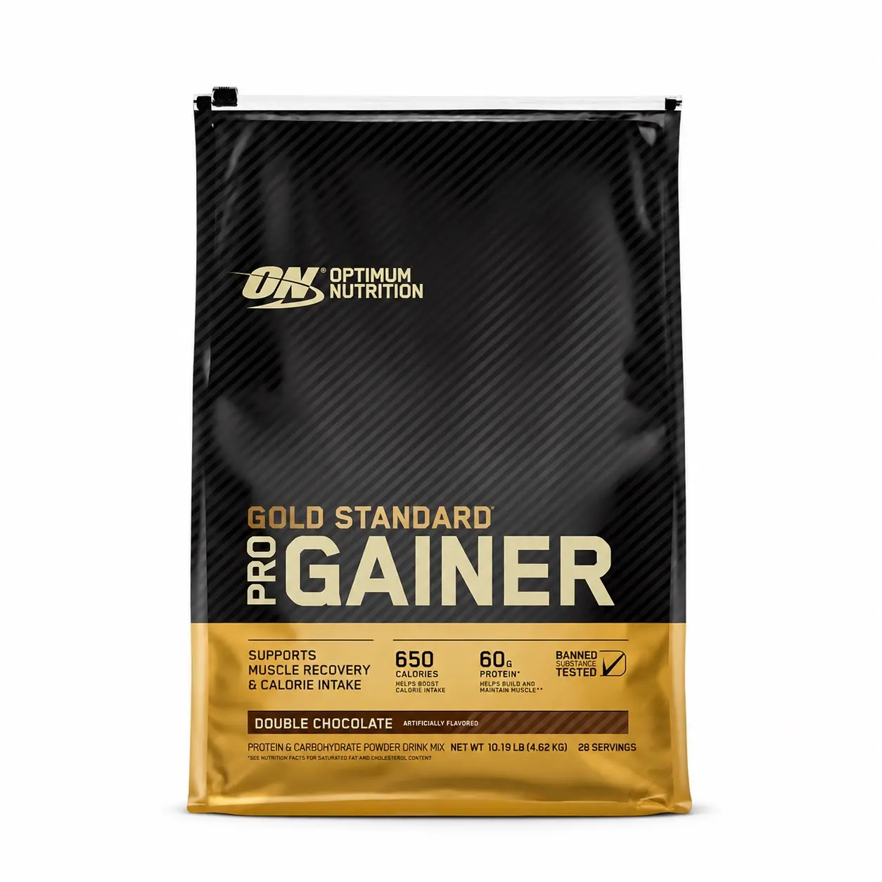 Optimum Nutrition Gold Standard Pro Gainer Protein Powder - Double Chocolate, Adults' Dietary Supplement, 10.19 lb (4.62 kg), Up to 28 Servings