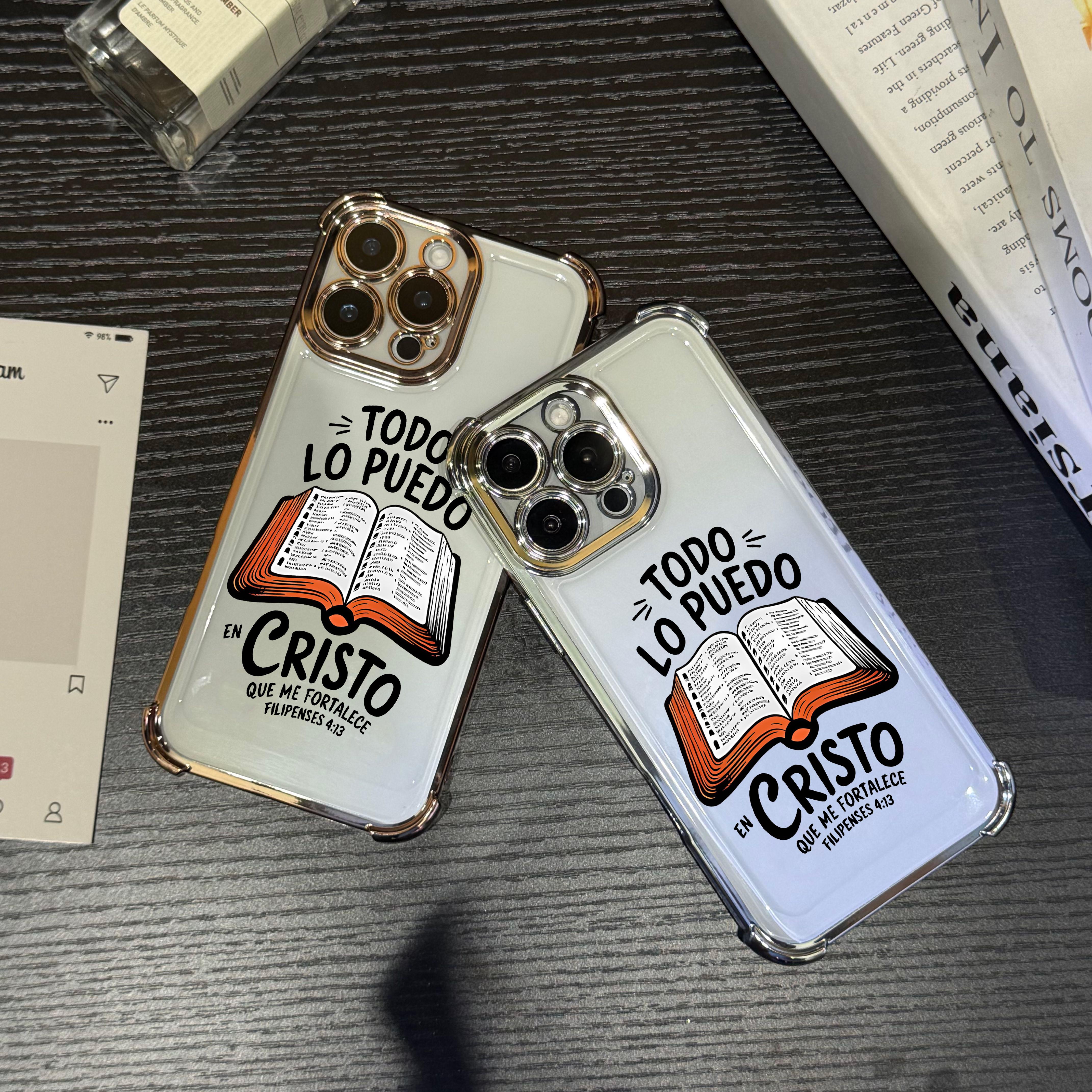 Bible Verse Aesthetic Christian Pattern Four Corner Anti-Fall Phone case for iPhone Samsung Galaxy 17Pro Max Air 16Plus 15 14 13 12 11 XR XS S26 S25 S24 S23 S22 cases, Transparent cover, Non-Yellowing, Shockproof Soft silicone, Gifts for girls.JL39 Bible Verse Aesthetic Christian Pattern Four Corner Anti-Fall Phone case for iPhone Samsung Galaxy 17Pro Max Air 16Plus 15 14 13 12 11 XR XS S26 S25 S24 S23 S22 cases, Transparent cover, Non-Yellowing, Shockproof Soft silicone, Gifts for girls.JL39