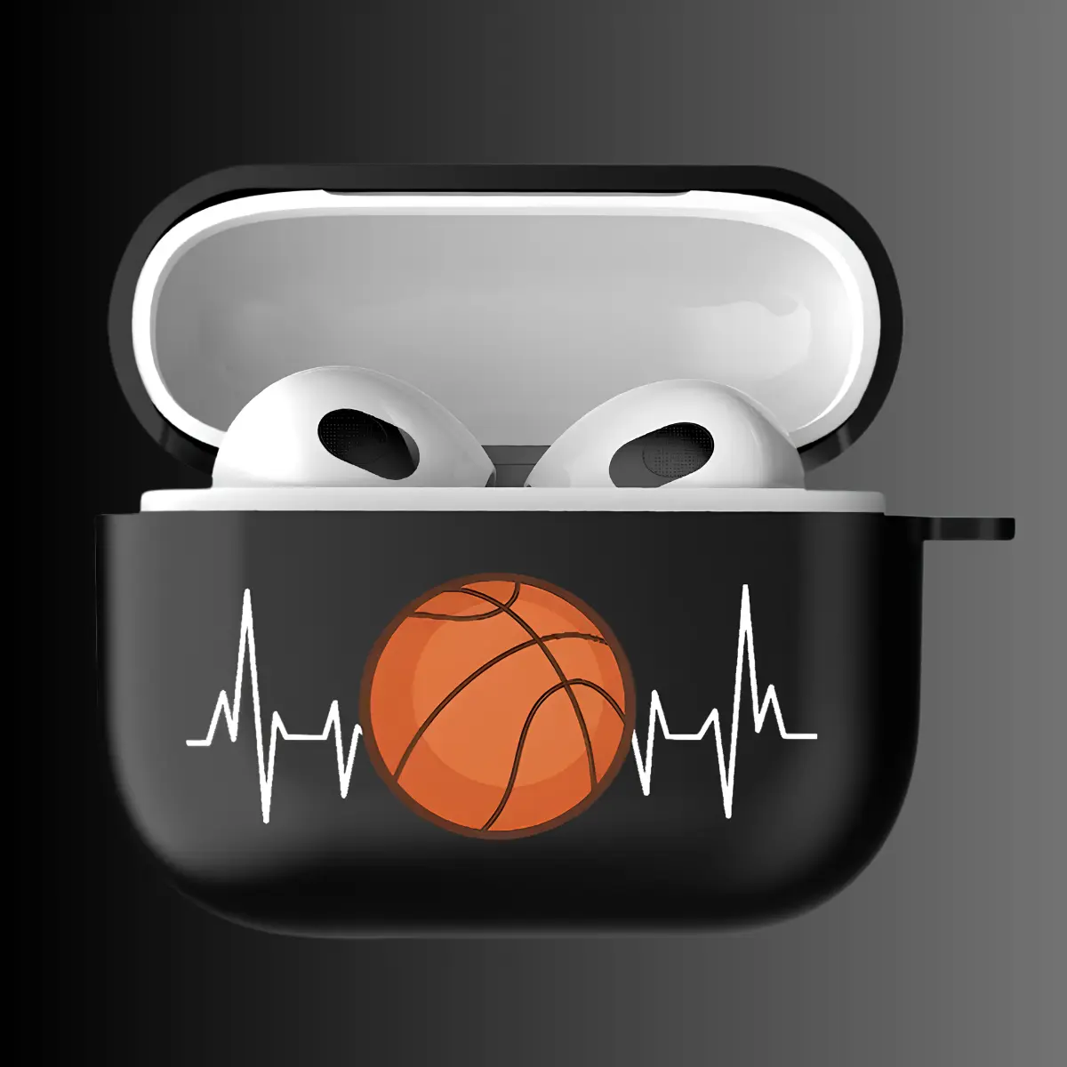 Basketball Print AirPods Case Cover for iPhone and AirPods 2, 3, 4, Pro 2, 3 - Gift Idea