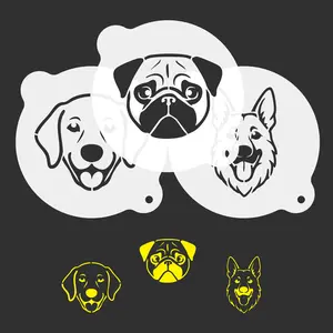 Dog Coffee Stencils