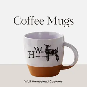 18 oz Personalized Coffee Cup with Your Logo or Favorite Design - 6 Color Options for Coffee and Tea Lovers