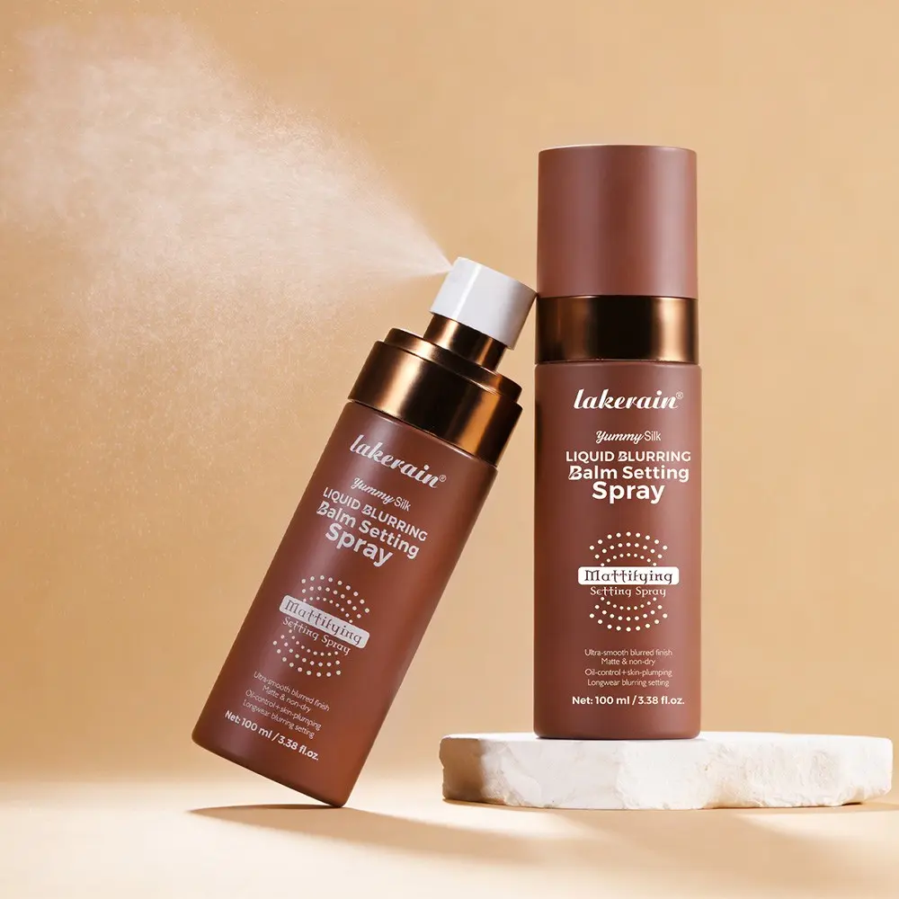 Lakerain 2/3 Matifying Liquid Blurring Setting Spray for Makeup Long Lasting, Makeup Setting Spray for Face, Minimizes Pores and Blurs Skin Texture, Oil-Controlling, Moisturizing & Hydrating, Soft-Focus Finish for Natural Makeup