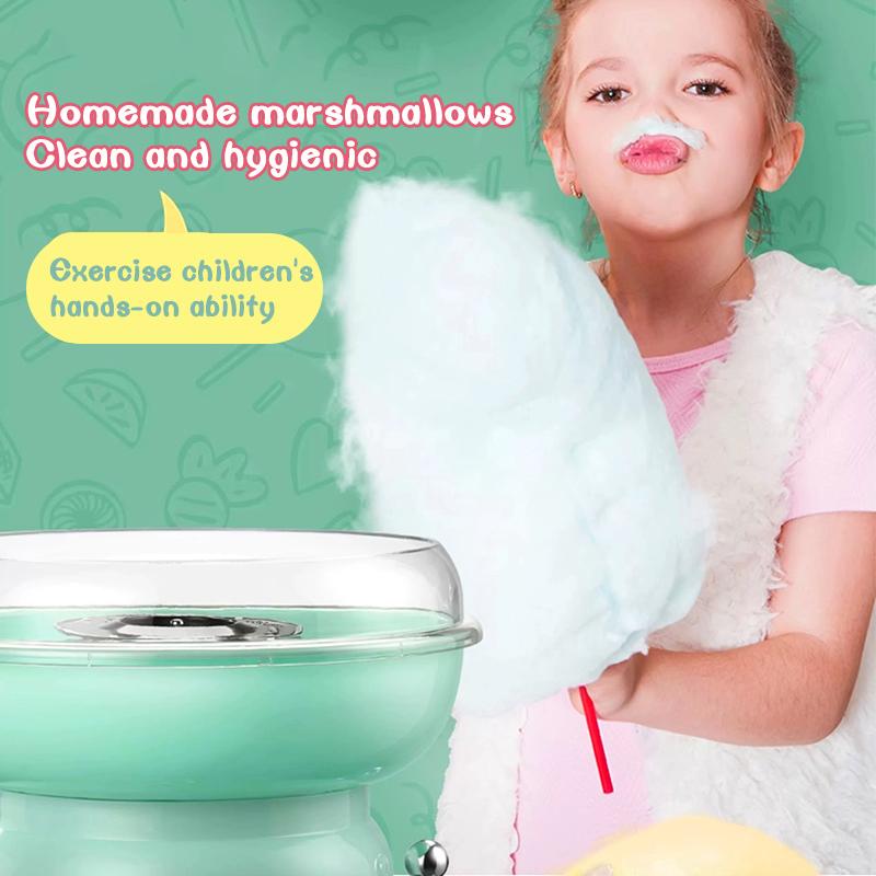 LIVEFULL Cotton Candy Machine for Home – Includes 6 Flavors & 6 Sticks, Easy to Use, Fun for Kids & Family Parties, US Plug