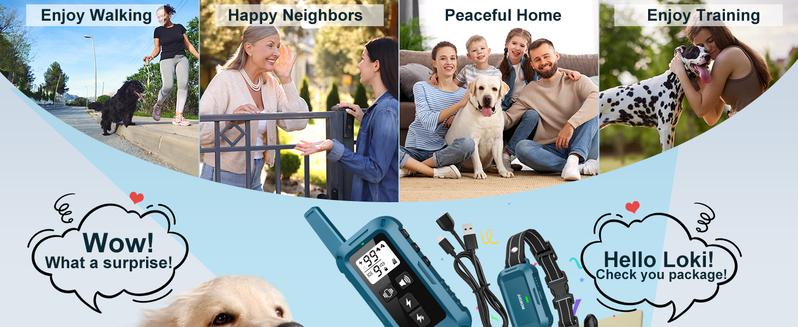 Jugbow Dog Training Collar - 4200FT Dog Training Behavior Aid, IPX8 Waterproof Electric Collar with 4 Training Modes, Security Lock, Rechargeable Collars for Large-DT68 Outdoor