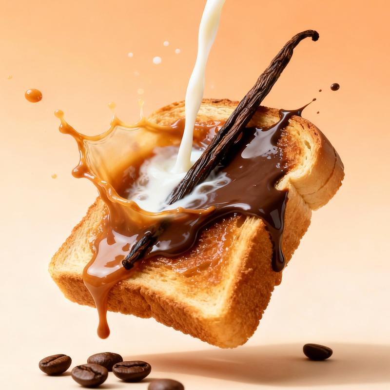 Sttes Caramel Toast Eau de Parfum, Warm Gourmand Fragrance with Vanilla, Coffee, Chocolate Notes, 100ml