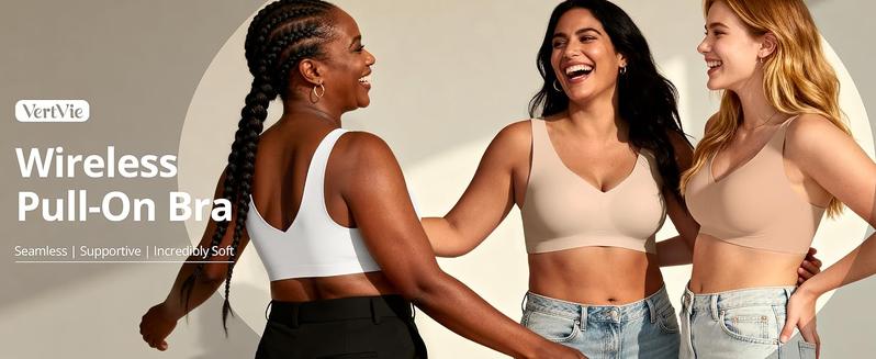 Vertvie｜EMILY Seamless Active Tank Bra, Jelly Bras, Wireless Comfort for Everyday Movement