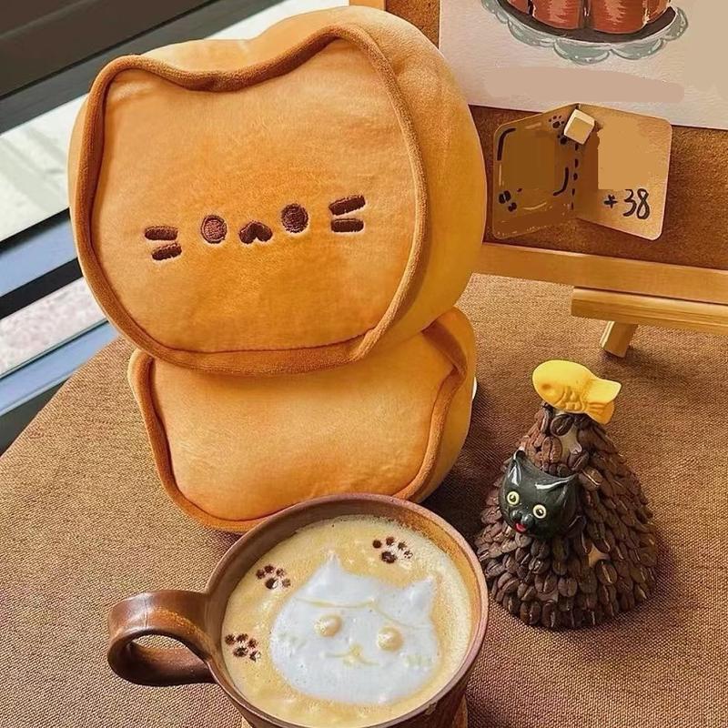 Butter Cookie Cat Plush Doll Soft & Gentle Valentine's Day Gift for Friends or Couple Cute Kitten Toy Relieve Stress and Tension